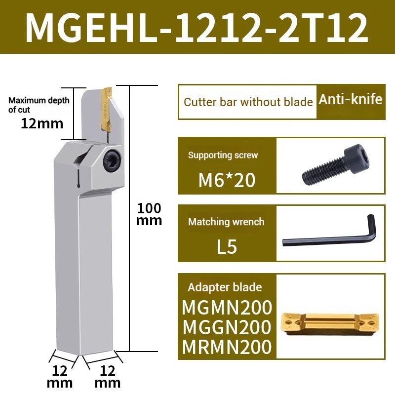 1021-CNC grooving toolholder spring steel toolholder vibration resistant and hardened MGEHR/L series lathe machine clamped grooving toolholder Shandong Denso Pricision Tools Co.,Ltd.